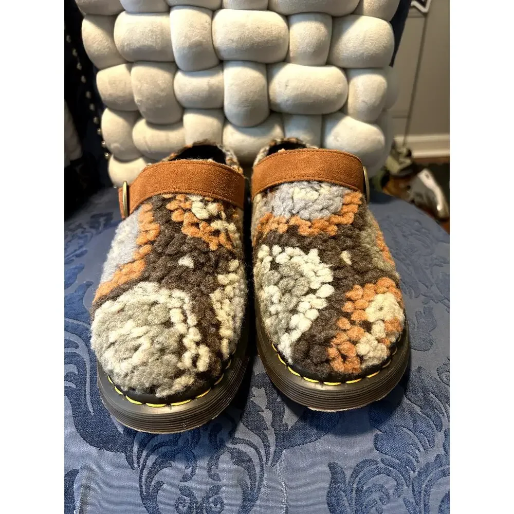 Dr Martens Isham Tan Grey Fabric Mules size 9/EU 41 - Picture 4 of 6